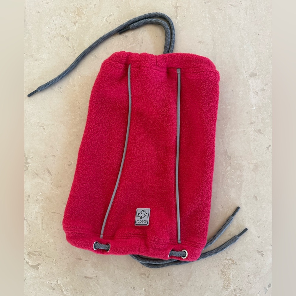 RC Pets Red Adjustable Neck Warmer / Snood Size S/P